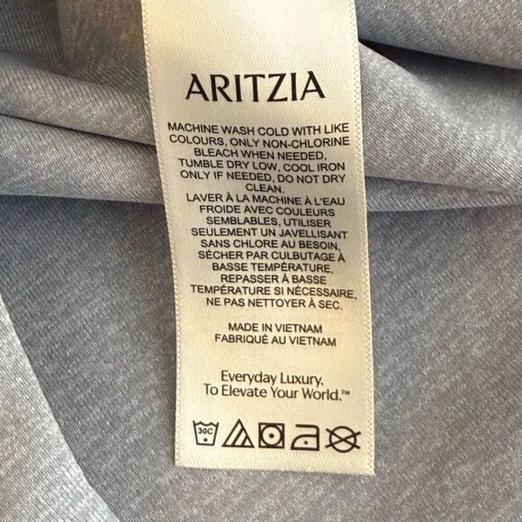 Babaton Aritzia Contour Crew Scoop Neck Flip Down Long Sleeve Bodysuit - NWT - W - Picture 10 of 11